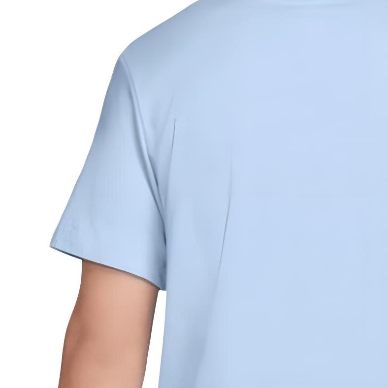 Nike T Shirts Men's Blue Crew Neck Moderate Straight Fit DM6429-548