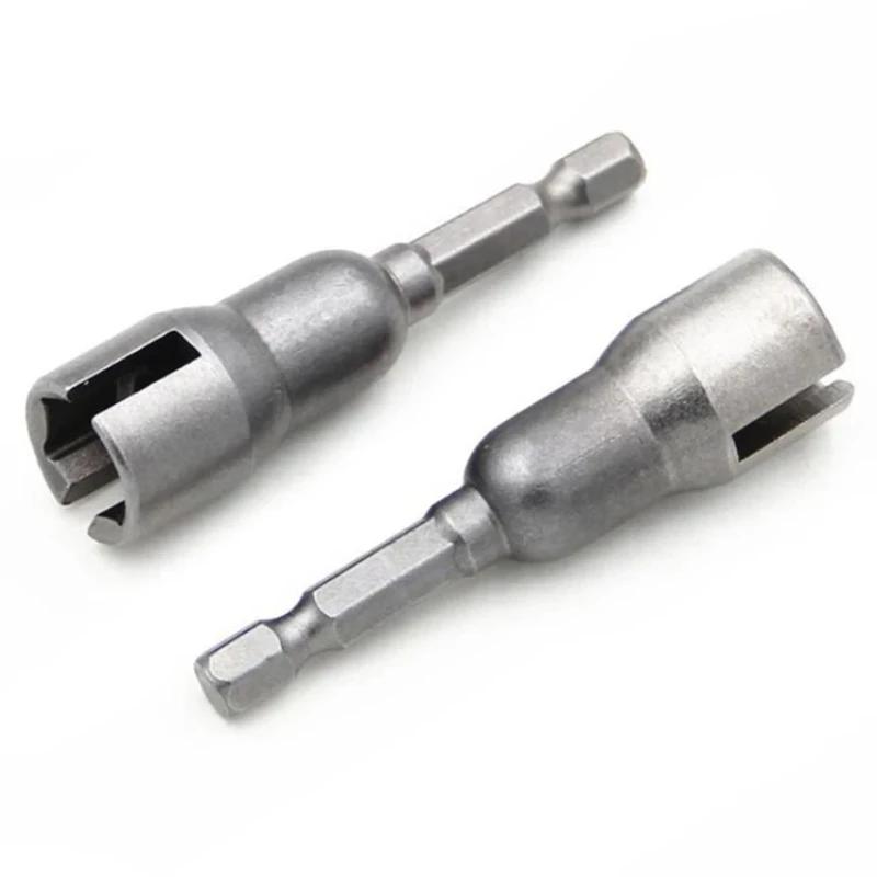 1/2 Butterfly Bolt Socket Wrench 6.35mm Hex Shank Socket Adapter Nut for Power Tool Slotted Electric Screwdriver Sleeve