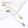 DIY Bracelets Accessories 18K Gold Plated Strong Magnetic Clasps Heart Magnet End Clasp Connectors For Jewelry Making Fittings