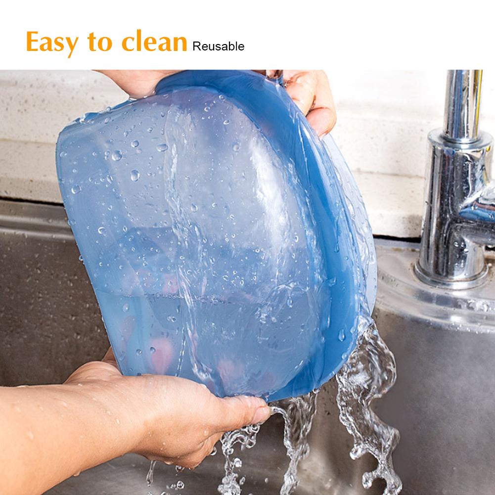 3/8er-Pack wiederverwendbare Silikon-Frischhaltebeutel mit Zip-Verschluss, auslaufsichere Gefrierbeutel für die Aufbewahrung von Lebensmitteln im Kühlschrank und Gefrierschrank