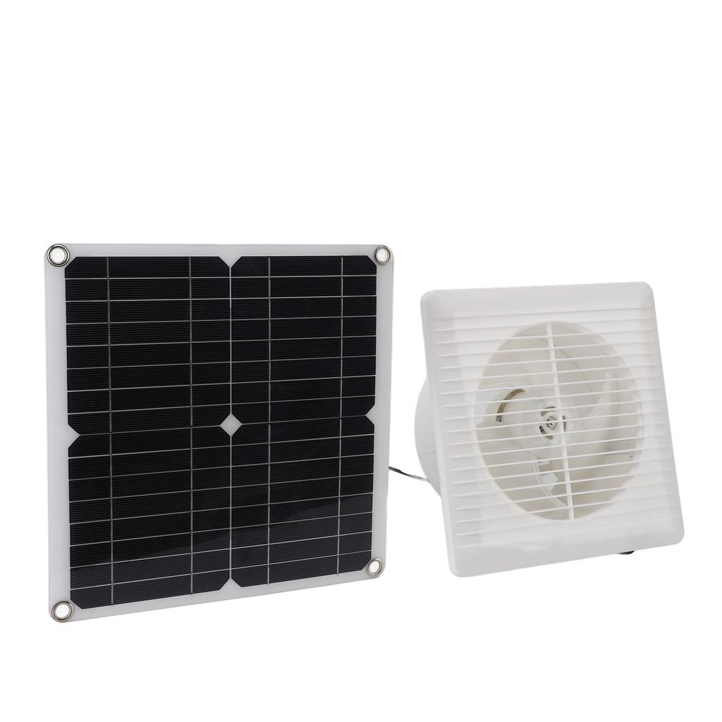 Solar Fan 12W 12V DC Monocrystalline Solar Panel Powered Exhaust Fan for Outdoor Greenhouse