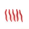 50Pcs 3.5cm Worm Bait Simulation High Elasticity Bite Resistant Angling Earthworm Bait Worms
