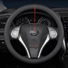 Leather Car Steering Wheel Cover for Nissan Patrol Tiida NP300 Frontier NV200 Navara Accessories