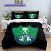 Al-Ahli Saudi FC Pattern Bedding,Quilt Set Quilt Cover Pillowcase Home Birthday Gift(1 * duvet cover + 2 * pillowcase, without core)
