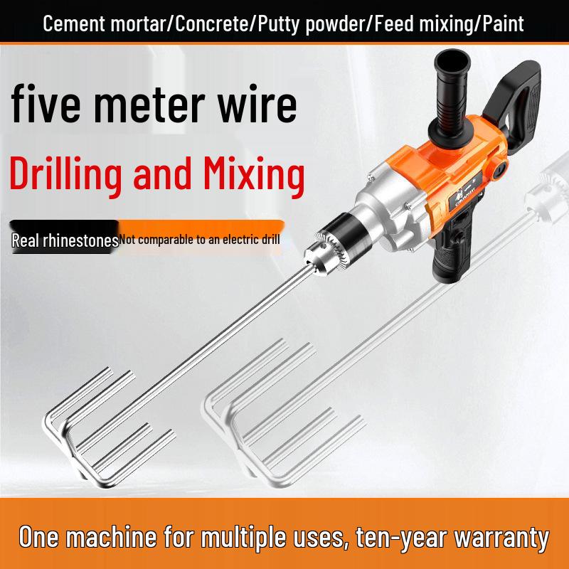 CHUANGYI High-Power Drill & Mixer for Paint, Putty, Concrete, and Coatings