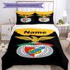 3pcs Custom Name S.L. Benfica Bedding Set Duvet Cover Closure Includes 1 Duvet Cover & 2 Pillowcases, Soft and Comfortable for All Seasons.