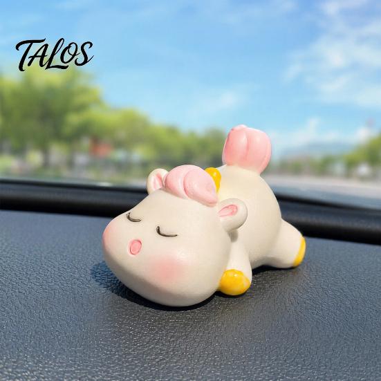 Office Desk Ornament Cute Unicorn Ornaments, Micro Landscape Decorative Resin Figures, Compact Healing Figurine for Home Car Dashboard Desktop