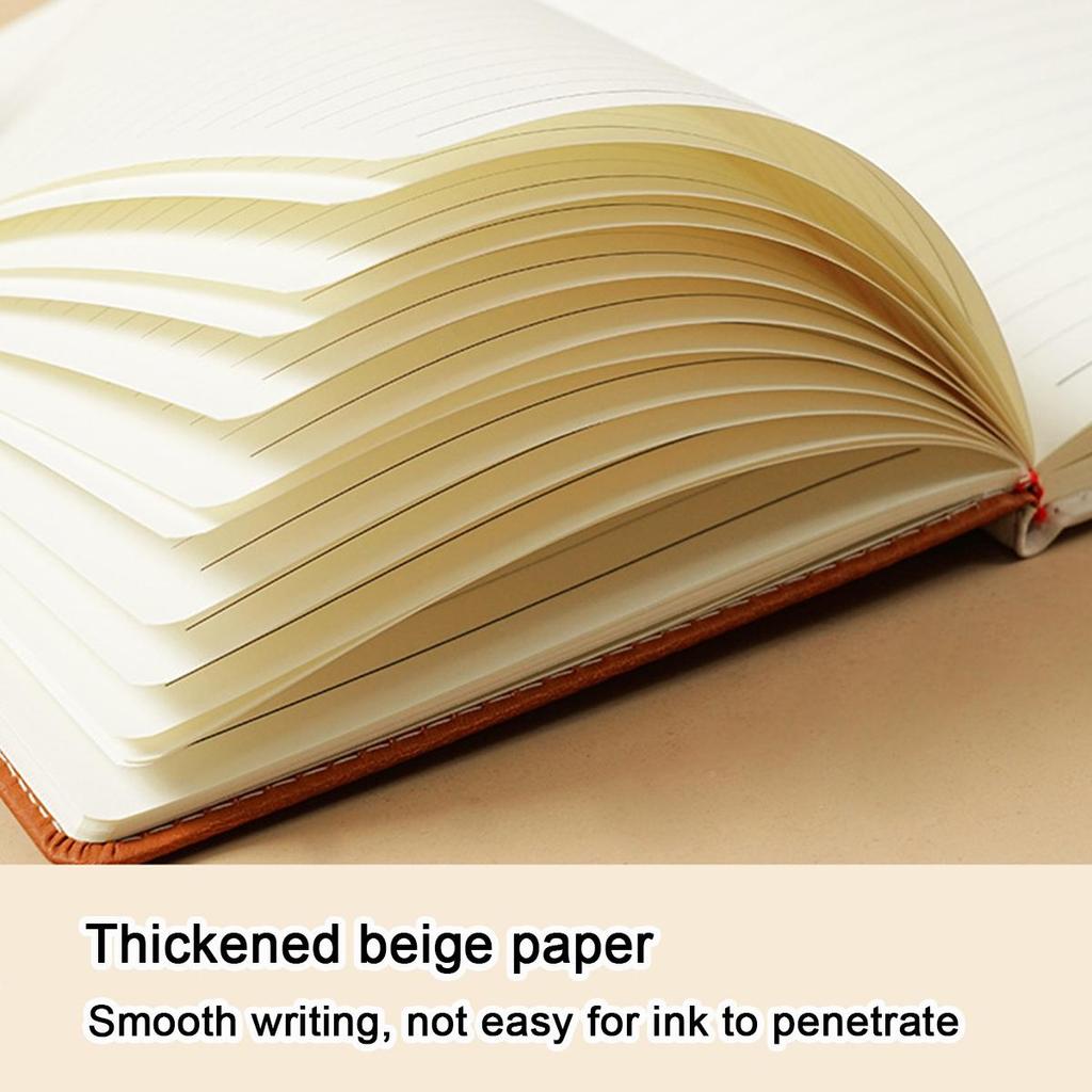 (Logo engraving possible) A5 leather student notebook, diary, work notebook, business meeting record book, subject notes, handbook