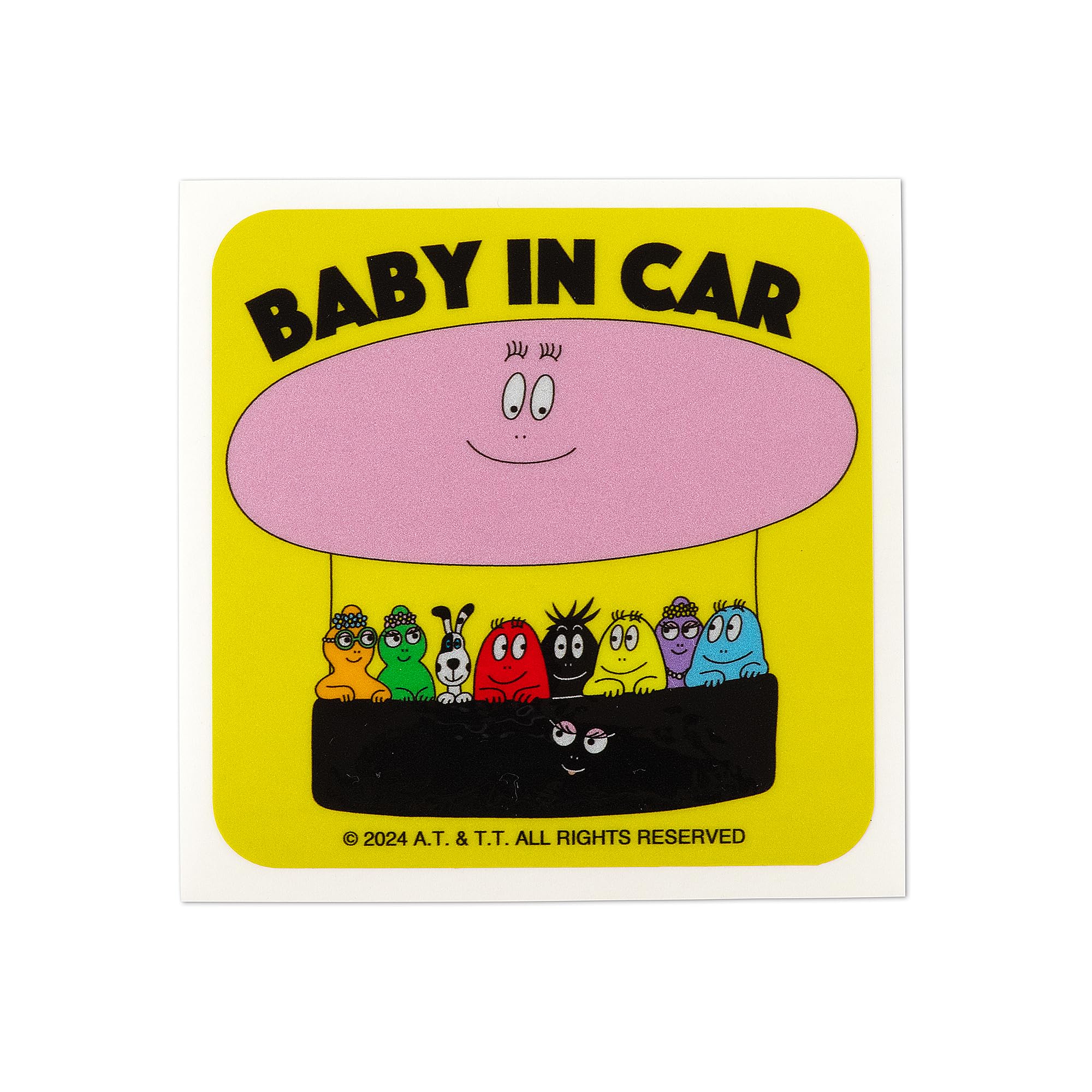 

Barbapapa Reflective Car Sticker (BABYINCAR Yellow) жёлтый