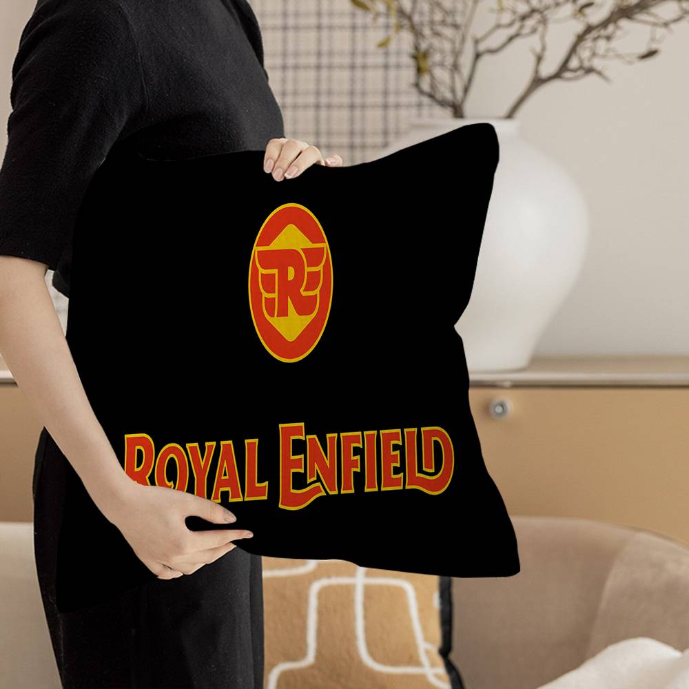 RROYALS EENFIELDS Logo Pillow Covers Cartoon Sofa Decorative Home Doublesided Printing Short Plush Cute Cushion Cover