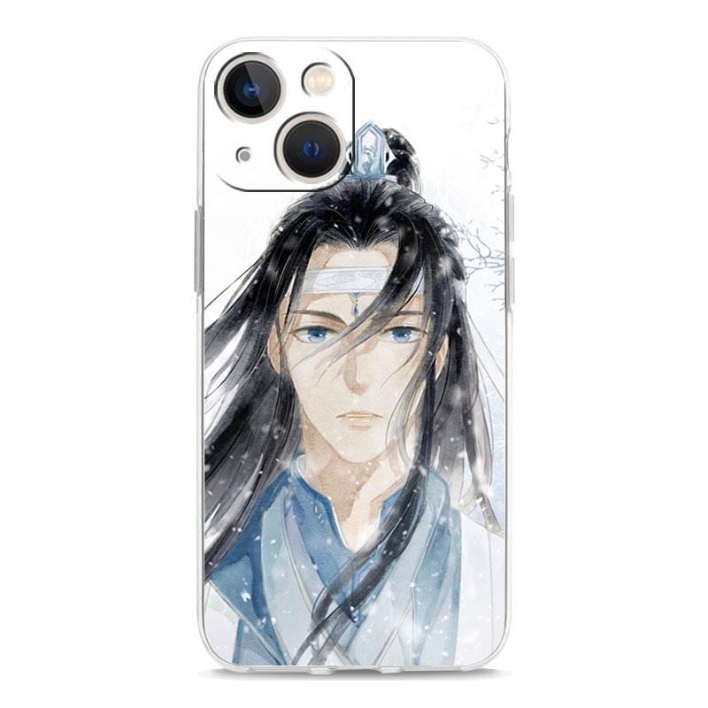 Luxus-Telefonhülle für iPhone 15 14 13 12 11 Pro Max XS X XR 7 8 Plus Soft Clear Stoßfeste Hülle Anime Mo Dao Zu Shi Wei Wuxian