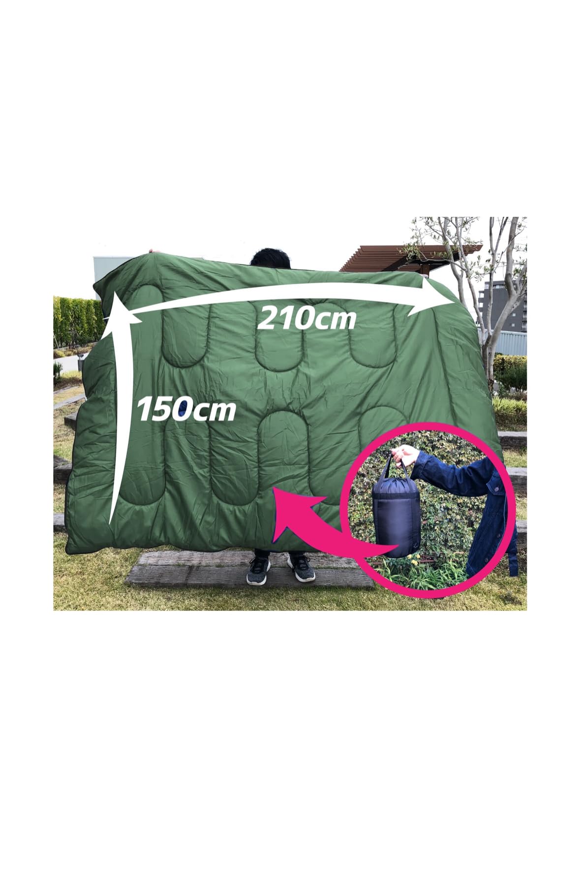 

2m in washable all year Sleeping all for summer and x foldable x waterproof x light x [Over size, round] bag, large, camping, warm, outdoor,