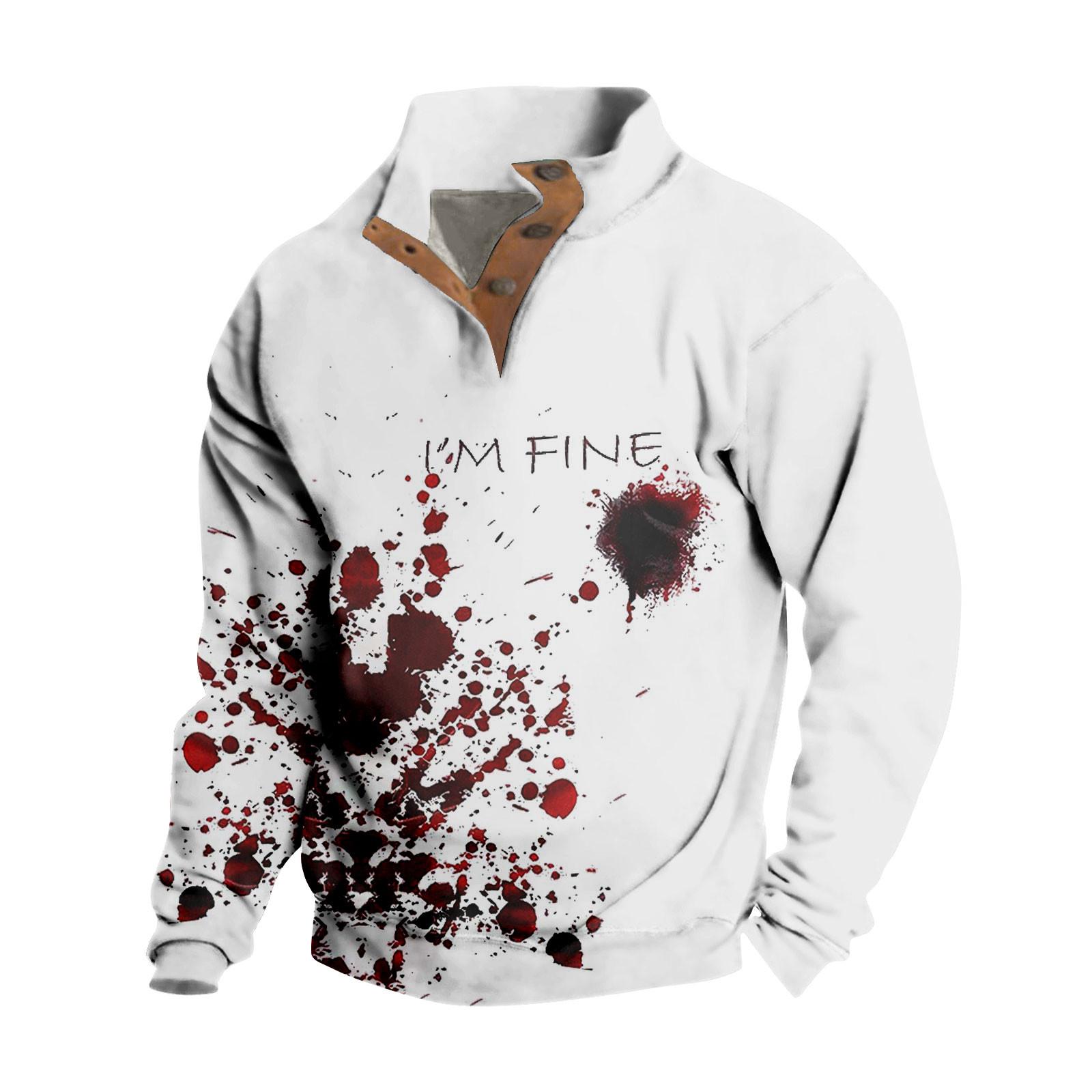 Мужская толстовка с воротником-стойкой на открытом воздухе — фото 5