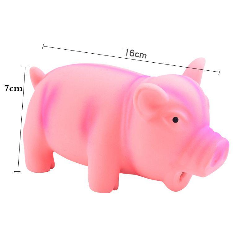 Pet Dog Toy Squeaky Rubber Toy Dog Latex Chew Toy Pig Shape Bite Resistant Puppy Sound Toy For Small Medium Large Dog Toy