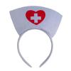Fasce per Capelli a Forma di Cappello da Infermiera di Halloween Cerchietto per Capelli Accessori per Capelli Costume da Infermiera Carino