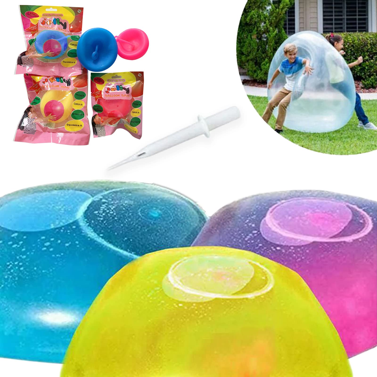 

Набор водных пузырей из 3 гигантских водных водных пляжных шаров пляжный уличный водный игровой уличный мяч праздничные шары, мячи, цвета, KOFEEGO, шары, игра,