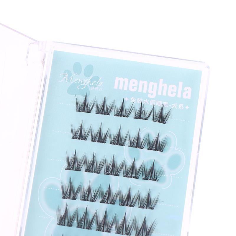 36Pcs/Box Glue-Free False Eyelashes Easy-To-Apply Segmented Clusters For Beginners, Fairy-Like Lashes For Woman