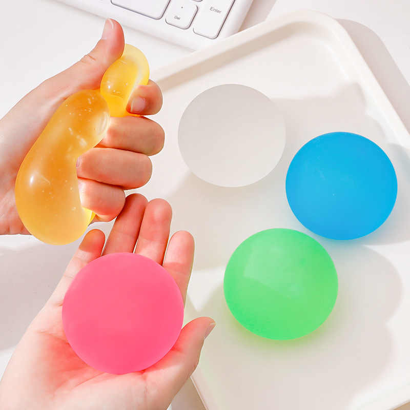 Solid Color Maltose Balls Kneaded And Soft Frosted Texture Slow Rebound And Release Ball Children'S Toy