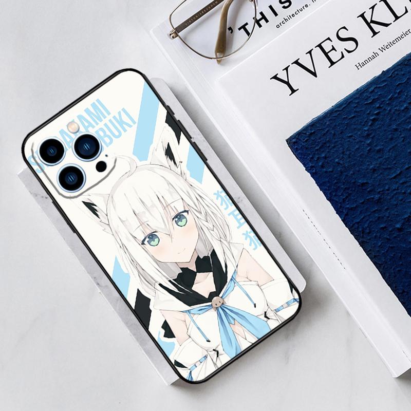 Shirakami Fubuki Hololive Case For iPhone 17 Air 15 14 11 16 Pro Max 13 12 Mini 15 16 Plus 16e Funda Silicone Cover