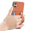 For Samsung Galaxy A05 4G Case Carbon Fiber Texture Leather Phone Back Cover with Card Holder