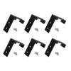6Pcs Folding Coat Hooks Aluminum Alloy Wall Hooks Headset Wall Hanger for Hanging Coats Bags Hat Towel Keys