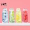 Blueberry Toothpaste Stress Reliever Relief Tube Toy, Strawberry Lemon Clover Pressure Toy Squeeze Anxiety Relieving Clear