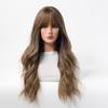 Perruque femme cheveux longs français cheveux longs grandes vagues coiffure mode nouveau couvre-chef complet dame femme perruques naturelles
