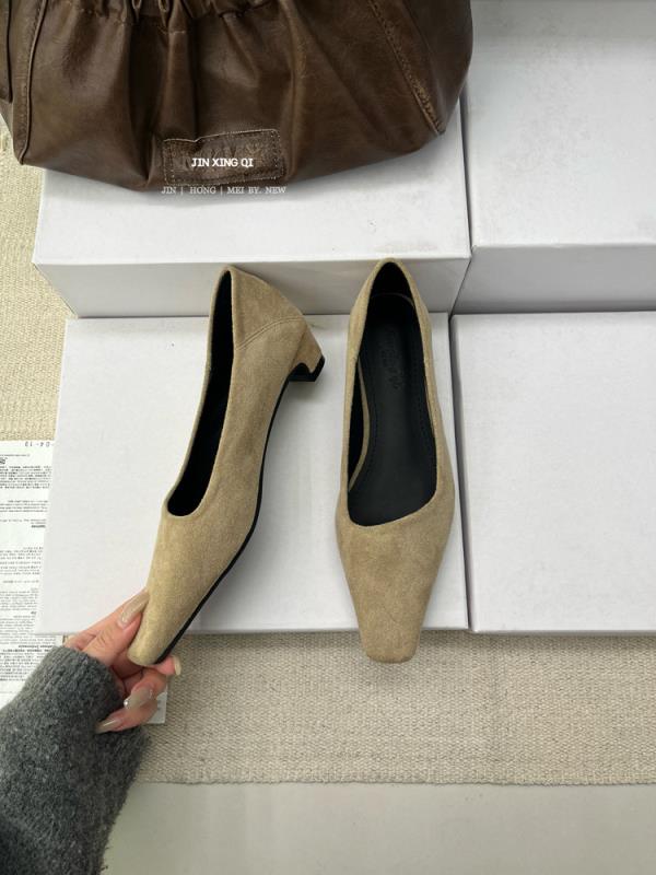 Fashion Branded Pumps Dress Shoes Round Toe Woman 2025 Platform Heels Chunky Sandals All-Match Lace-Up Shallow Mouth Latest Slip On Foot