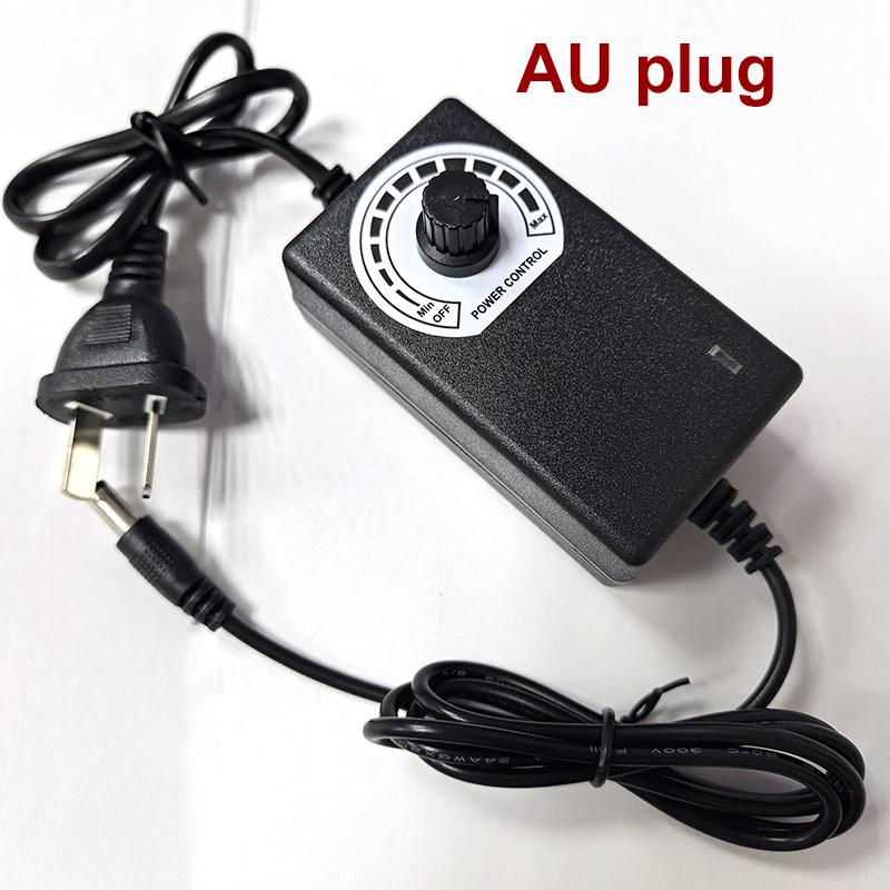 3V–12V 5V 6V 9V 12V 2A AC zu DC Einstellbares DC-Netzteil Schalter UK AU Stecker Ladegerät Netzteil Quelle für LED-Streifen Gebläse Lüfter