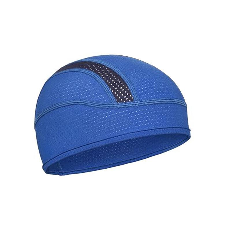 Cappello scheletro berretto piatto cappello in rete traspirante adatto per uomo e donna per fitness ciclismo, fodere per caschi da corsa e sotto cappelli