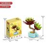 Succulent Bonsai Building Block Flowers - Compatible with Lego, Small Particle Assembly Toys for Girls