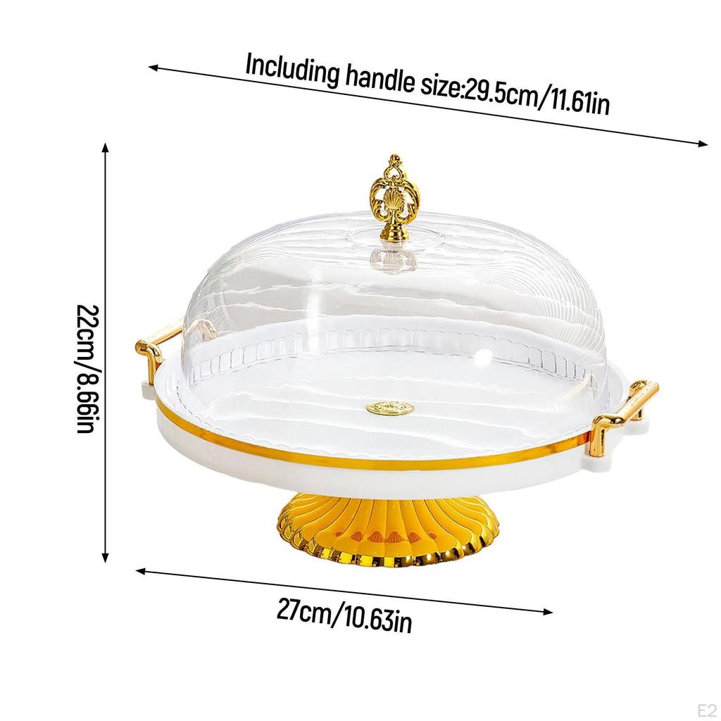 Vorspeisen- und Dessert-Servierplatte, Runder Fuß-Kuchenständer für Süßigkeiten, Cupcakes,