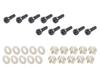POSH FAITH Motorcycle Supplies Polycarbonate Screen Screws 5mm X 20mm