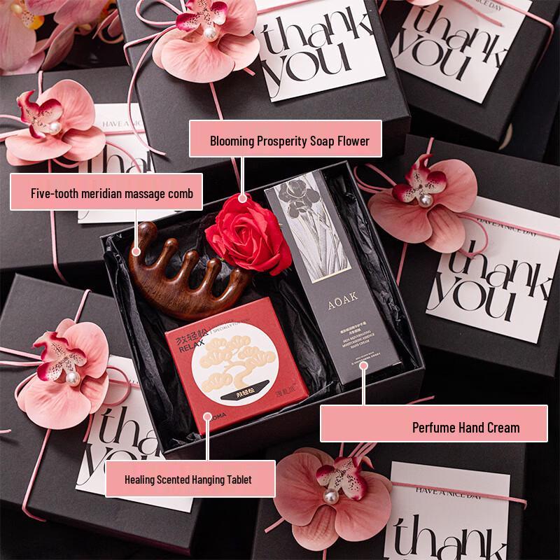 OJW Large Square Blush Pink Plastic Gift Box