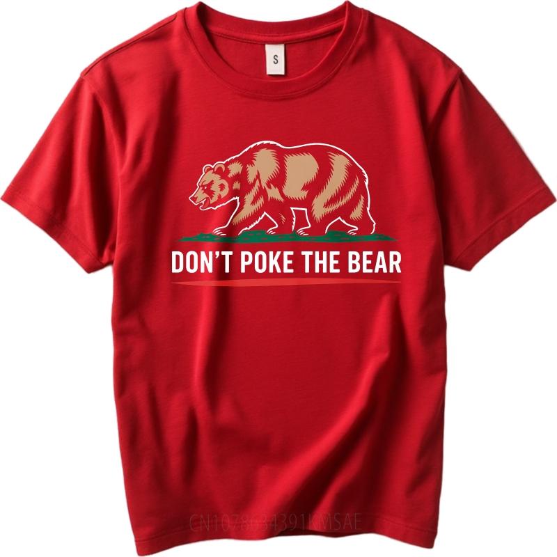 tshirt male Workout Unisex short sleeve tshirt Brand Dont Poke The Bear Bear Graphic Classic Women tees Graphic Workout tops S