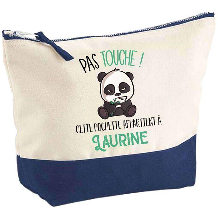 Trousse de maquillage - PLANETEE - Laurine Pas touche Panda - Grand format - Impression HD - Fabrication française