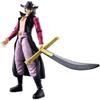 Figurine Anime Heroes articulée - BANDAI - One Piece - Dracule Mihawk Œil de Faucon - 17 cm