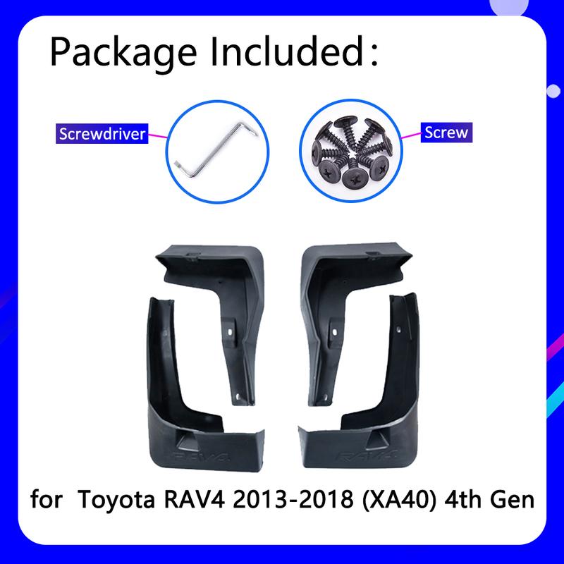 Mudguards for Toyota RAV4 RAV 4 XA40 40 2013~2018 2014 2015 2016 2017  Car Accessories Mudflap Fender Auto Replacement Parts