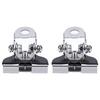 2PCS Hood LED Light Mounting Brackets Universal Pillar Hood Work Light Mount Clamp Adjustable Replacement for Jeep