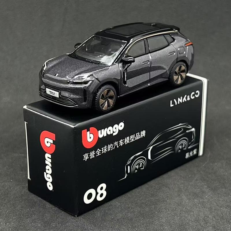 Bburago 1:64 LYNK&CO 08 EM-P SUV Alloy Car Model Diecast Metal Toy New Energy Vehicles Car Model Simulation Collection Kids Gift
