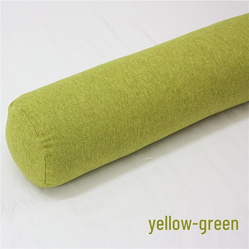 Removable and Washable Leg-Clamping Bolster Pillow - Cylindrical Bed Gap Filler with Imitation Cotton Linen.