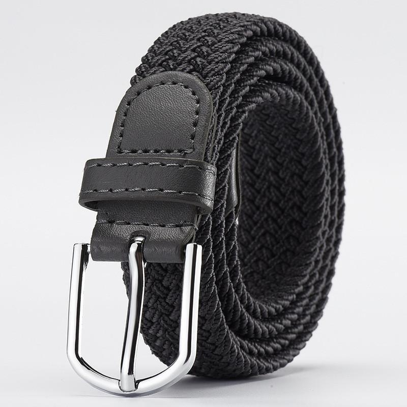 Versatile Unisex Woven Elastic Belt Fashionable Canvas Belt For Everyday Wear And Casual Use