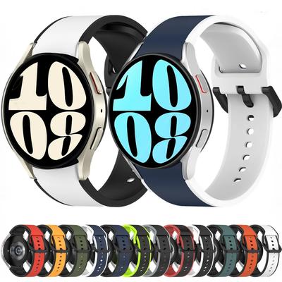 20mm Lückenloses Silikonarmband für Samsung Galaxy Watch 7 6 5 4 40mm 44mm 6 Classic 47mm 43mm Armband Armband Uhr Pro 45mm Band