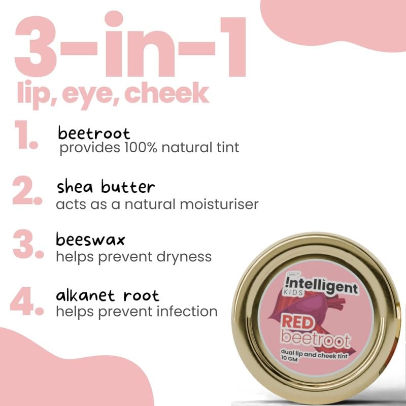 Tuco Kids Combo Pack - Mild Body Lotion (100ml & 300ml), Red Lip Tint (10gm), for Ages 3+, Paraben & Sulphate Free