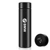 For Bmw M E46 E90 E60 F10 F30 X3 X5 M2 M3 M5 M6 Car Logo Temperature Display Thermos Cup Stainless Steel Divided Thermos Bottle