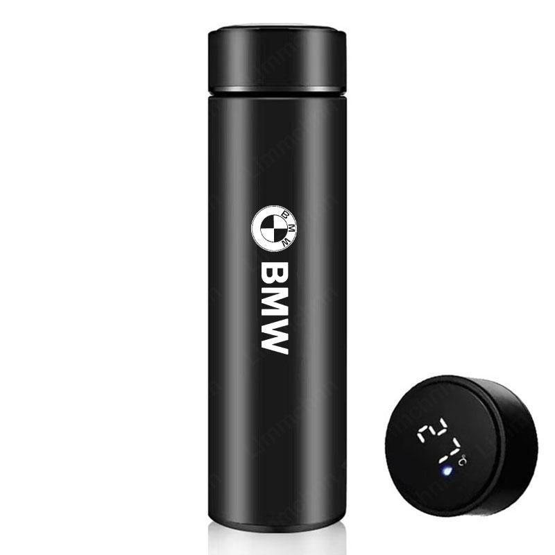 For Bmw M E46 E90 E60 F10 F30 X3 X5 M2 M3 M5 M6 Car Logo Temperature Display Thermos Cup Stainless Steel Divided Thermos Bottle