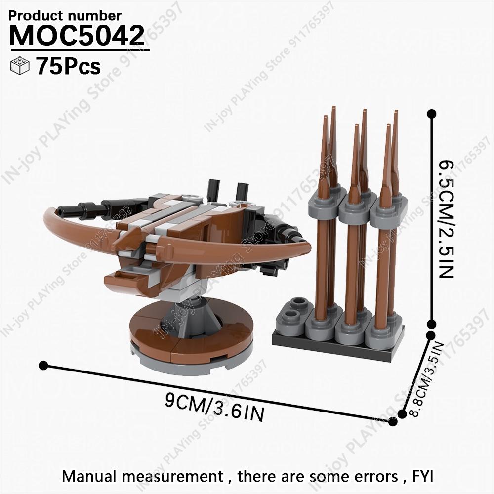 MOOXI Medieval Building Blocks Set Military War Castle Knight Carriage Crossbow Siege Vehicles Model MOC Bricks Toy For Boy Gift