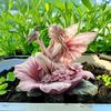 Flower Fairy Garden Stake, 2D Acrylic Fairy Decoration, Flower Fairy Hummingbird Yard Art Stake, Waterproof Outdoor Decor for Lawn Flower Bed