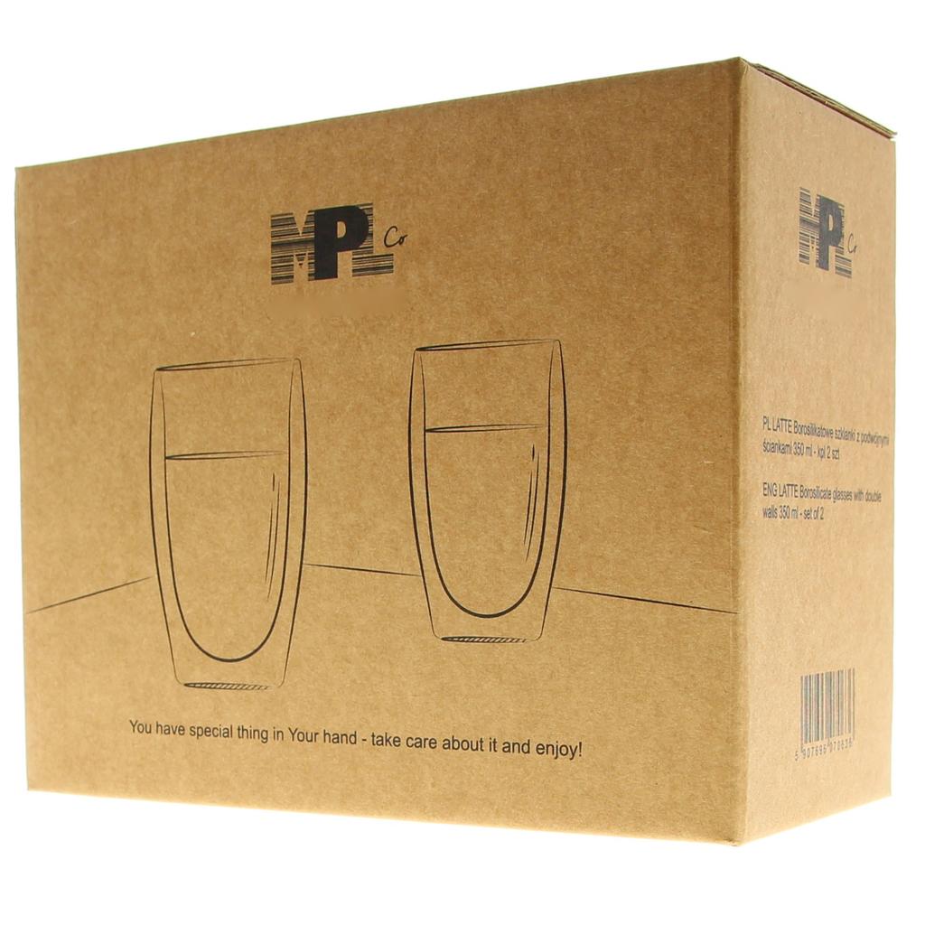 THERMAL GLASSES FOR LATTE MACCHIATO 350ml 6 pcs
