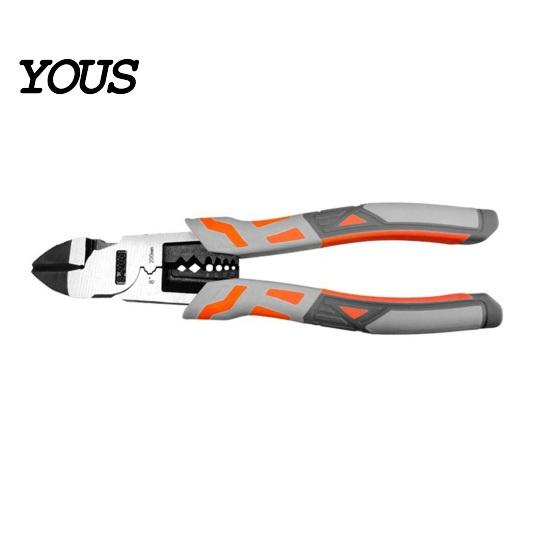 Ergonomic Non Slip Cable Cutters 9" Needle Nose Plier, 8-inch Multi-Function Diagonal Pliers, Heavy Duty Cr-V Mechanical Repair Hand Tools Steel Wire